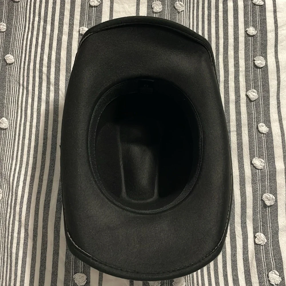 Black Western Hat with Silver Accent - Picture 3 of 4